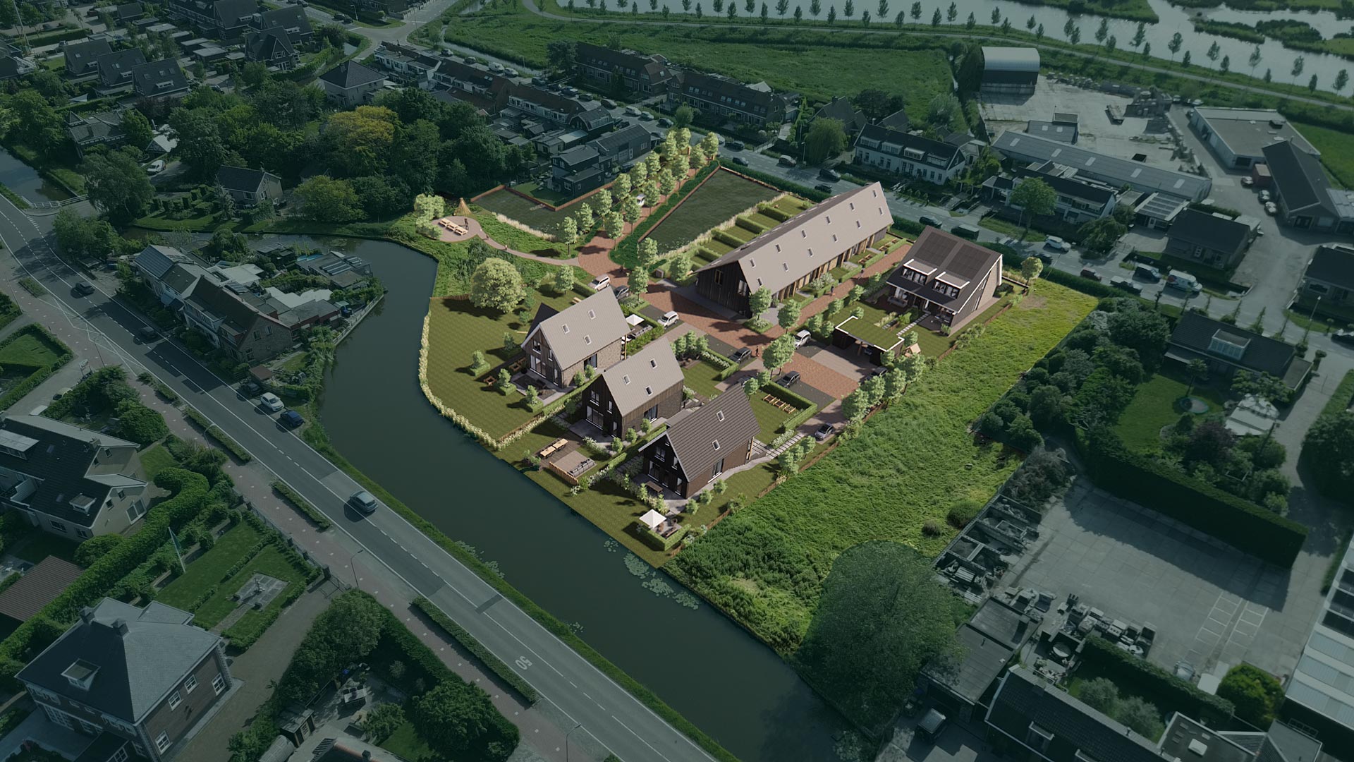 Vogelvlucht Rechts jet opgelicht 12dec23 groen